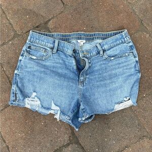 Aerie denim shorts size large gently used